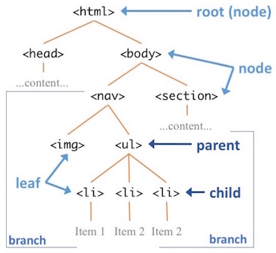 image of DOM tree